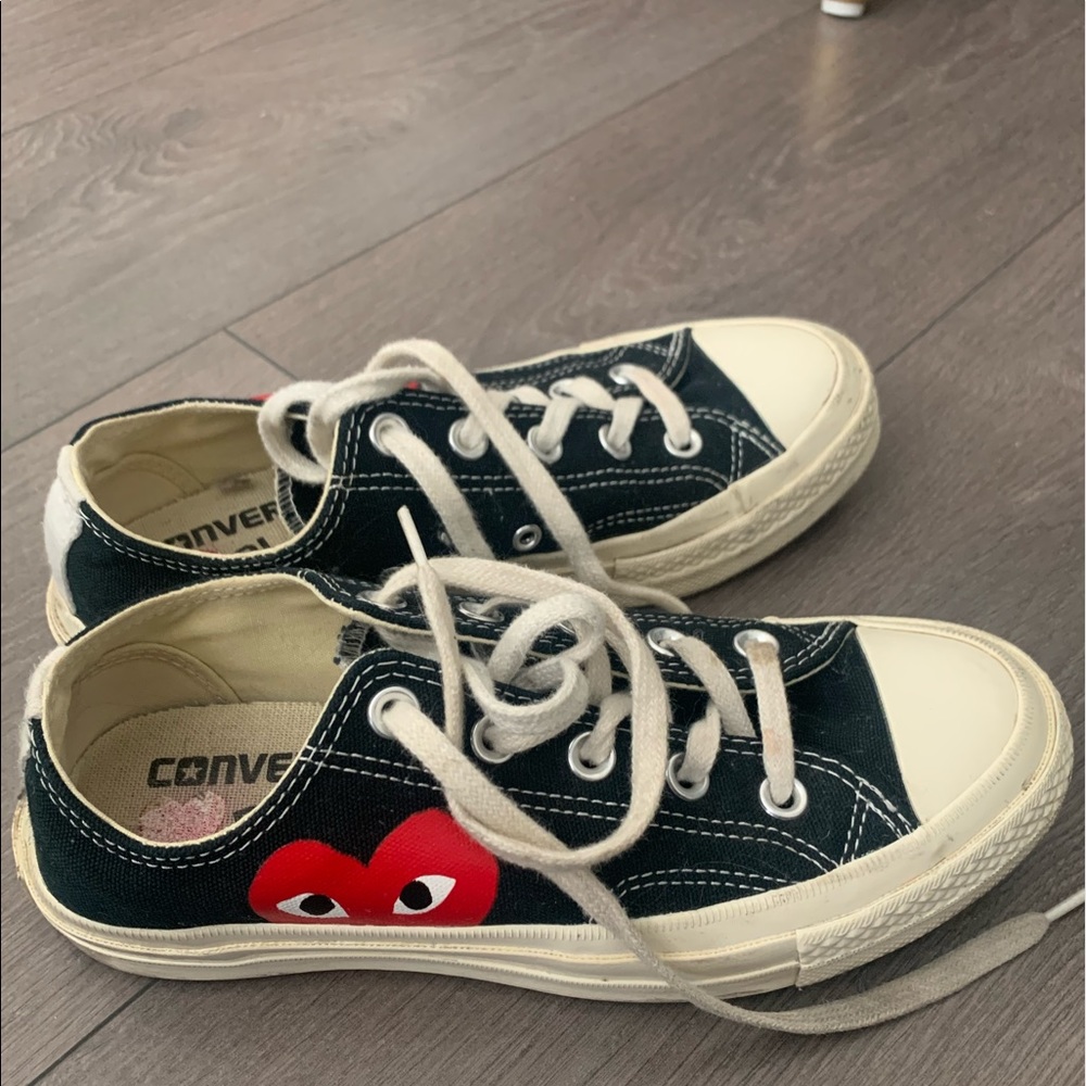 Comme des Garcons Black and White Sneakers